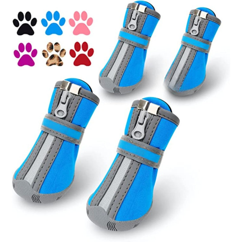 Dog Shoes, Puppy Dog Boots & Paw Protectors For Winter Snowy Day-Paw Print Pad