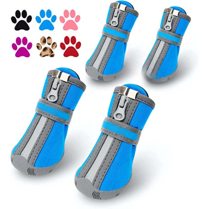Dog Shoes, Puppy Dog Boots & Paw Protectors For Winter Snowy Day-Paw Print Pad