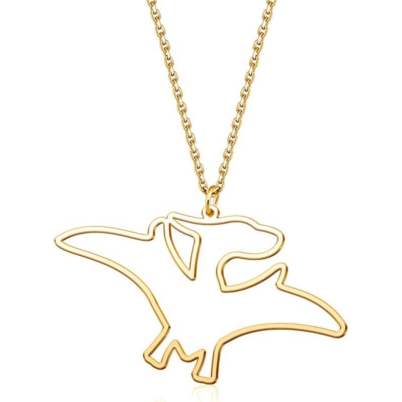 Pet Dog Cat Animal Dinosaur Necklace Personalized Jewelry-Paw Print Pad