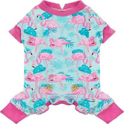 Dog Pajama Soft Material Stretchable Diamond Dogs Pajamas Onesie Pet Pjs Dogs Apparel for Small Dogs-Paw Print Pad