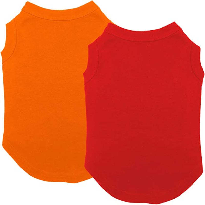 Colorful Dog Shirts Clothes Vest Soft And Comfortable-Paw Print Pad