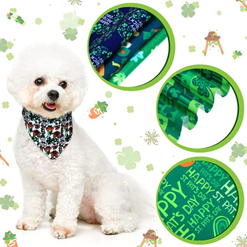 Dog Bandana Scarf Accessory For Easter Spring Summer-Paw Print Pad