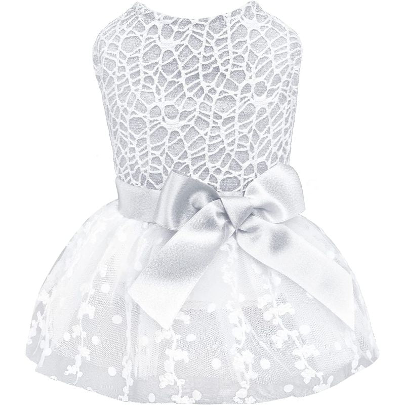 Summer Puppy Clothes For Small Dogs Girl Sequins Skirt-Paw Print Pad