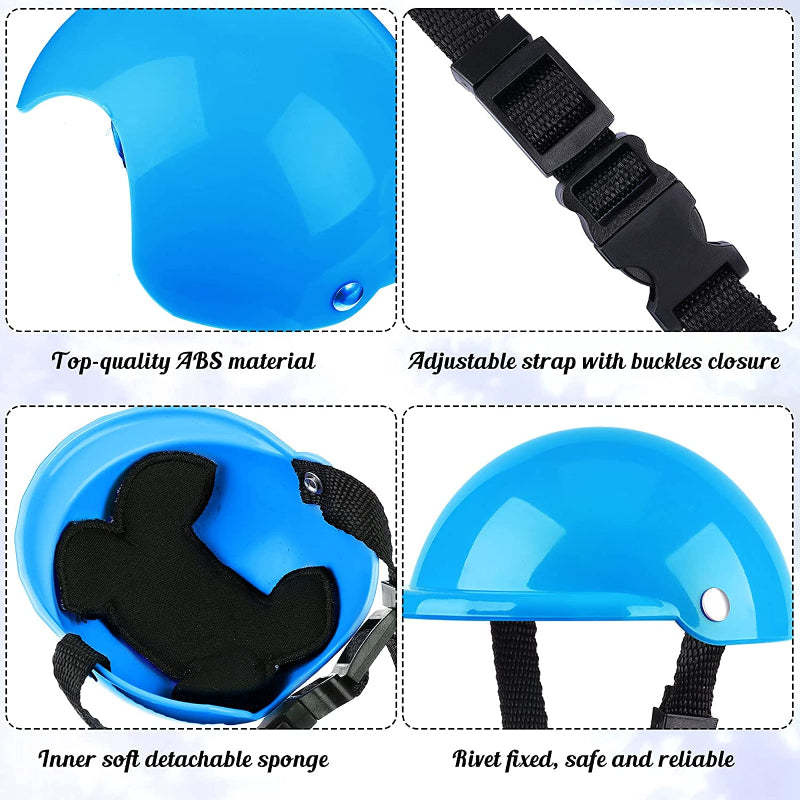 Small Dog Helmet Goggles UV Protection Doggy Sunglasses-Paw Print Pad