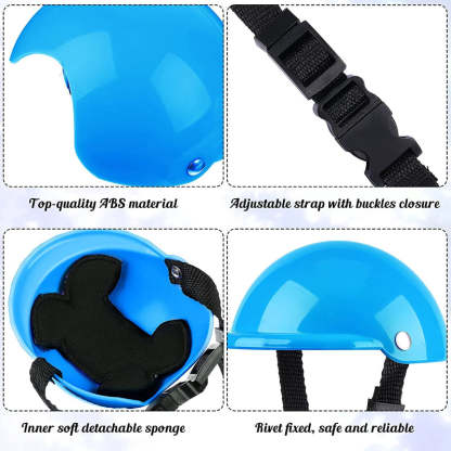 Small Dog Helmet Goggles UV Protection Doggy Sunglasses-Paw Print Pad