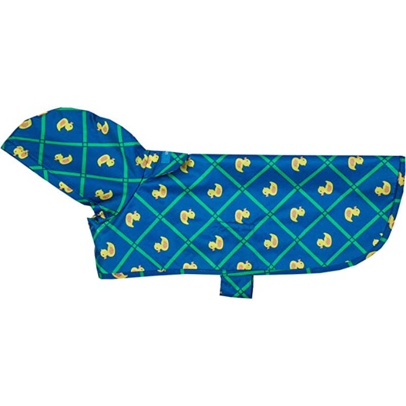 Pets Packable Dog Rain Poncho-Paw Print Pad