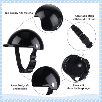 Small Dog Helmet Goggles UV Protection Doggy Sunglasses-Paw Print Pad