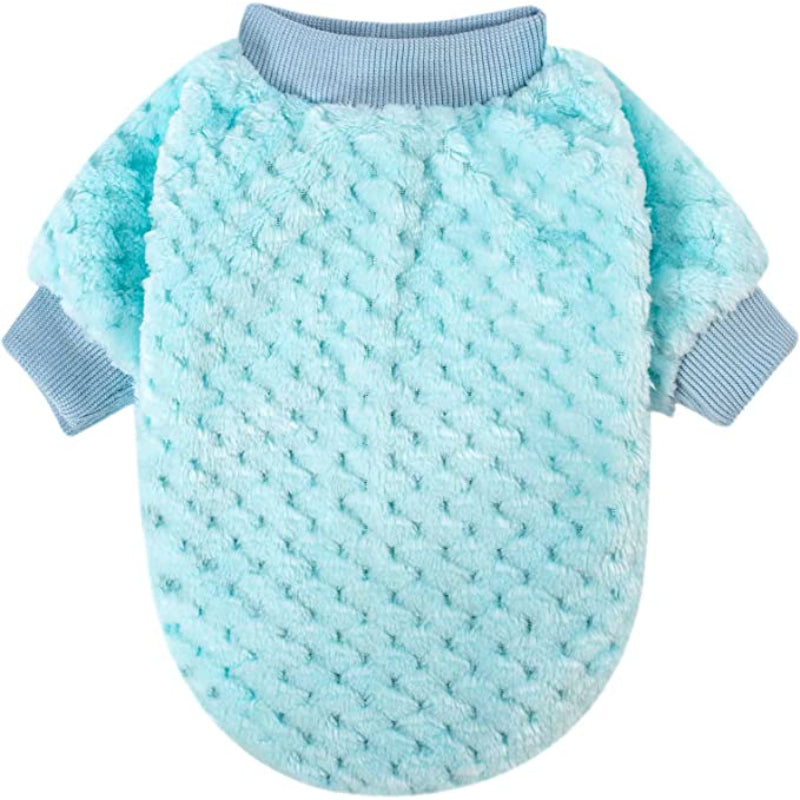 Dog Sweaters for Small Dogs, 3pc Warm Fur Soft Pet Clothes For Puppy-Paw Print Pad