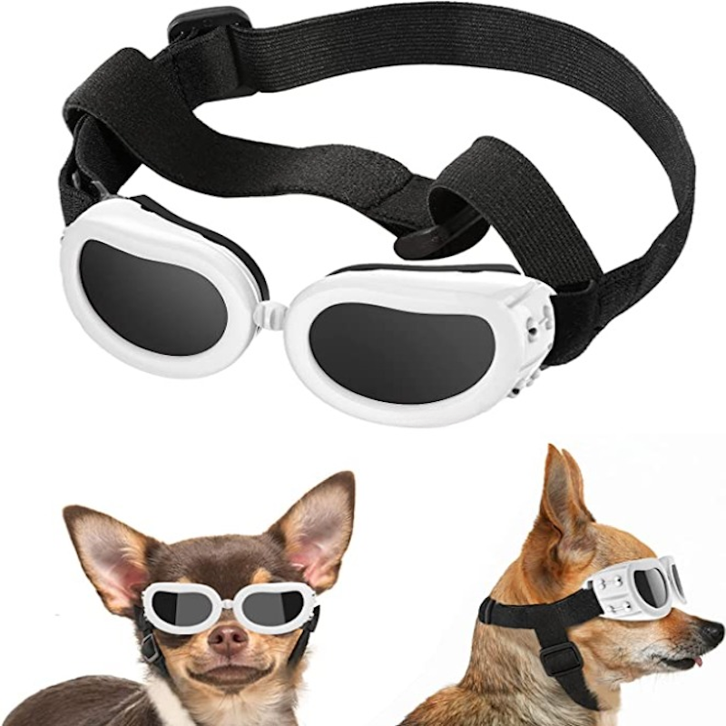 Dog Sunglasses For Small Breed UV Protected Goggles-Paw Print Pad