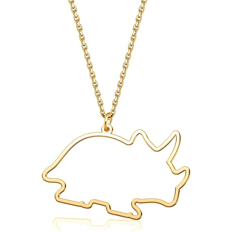 Pet Dog Cat Animal Dinosaur Necklace Personalized Jewelry-Paw Print Pad