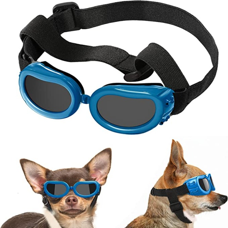 Dog Sunglasses For Small Breed UV Protected Goggles-Paw Print Pad