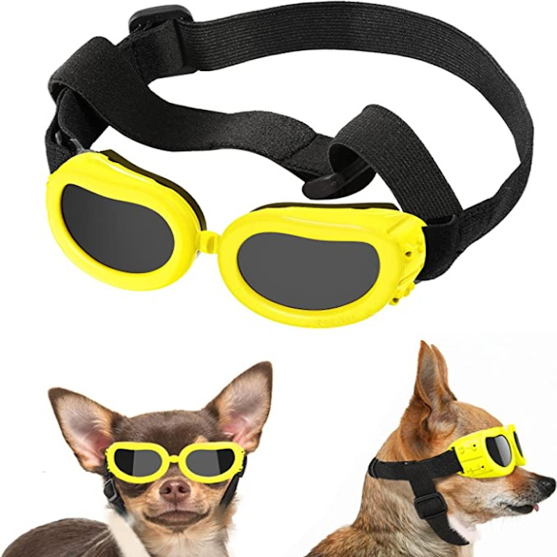 Dog Sunglasses For Small Breed UV Protected Goggles-Paw Print Pad