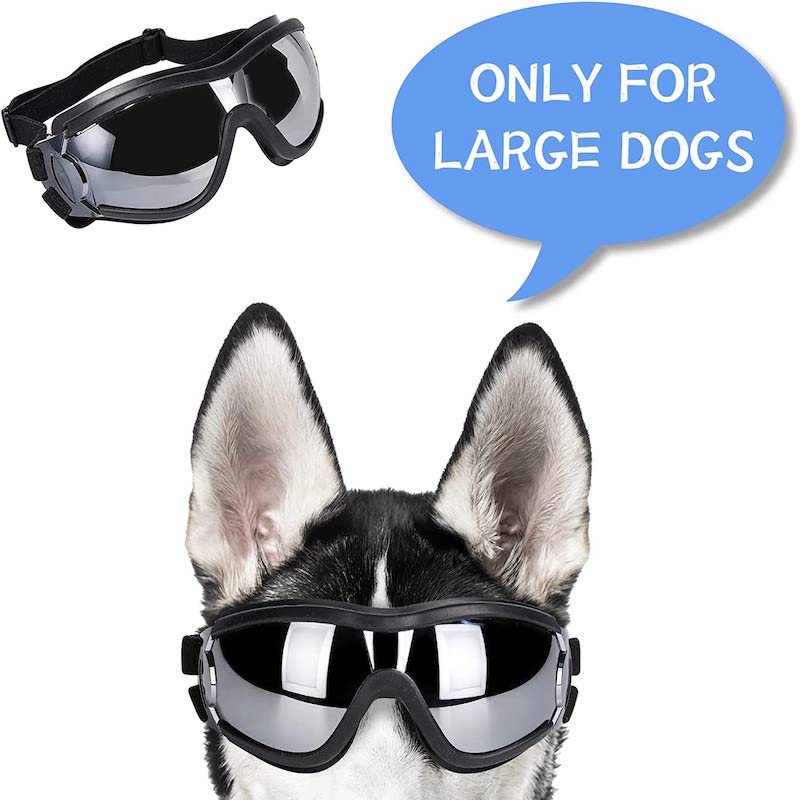 Dog Sunglasses Eye Wear Protection With Adjustable Strap-Paw Print Pad