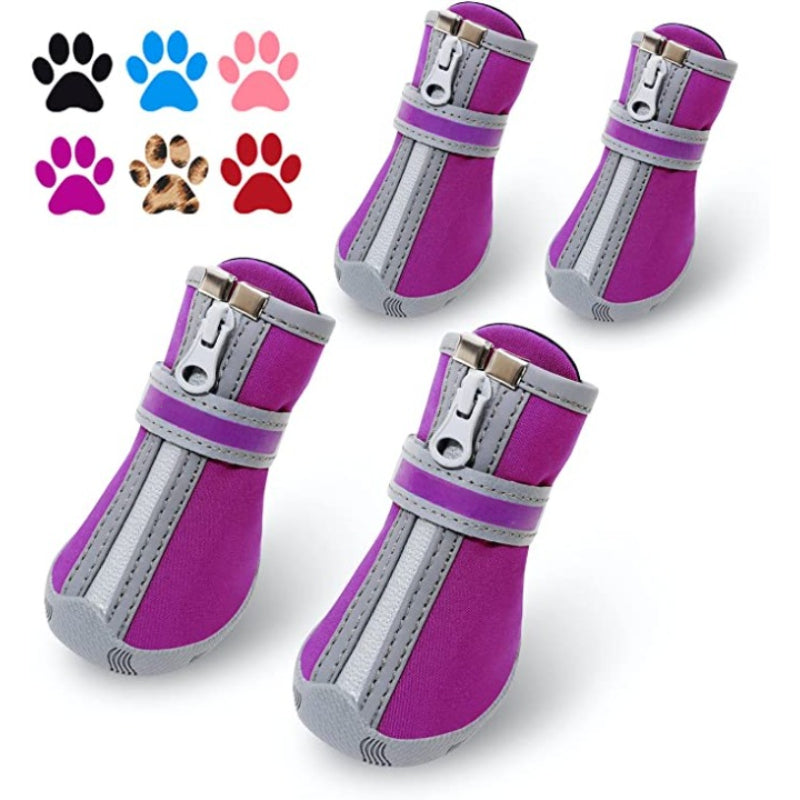 Dog Shoes, Puppy Dog Boots & Paw Protectors For Winter Snowy Day-Paw Print Pad