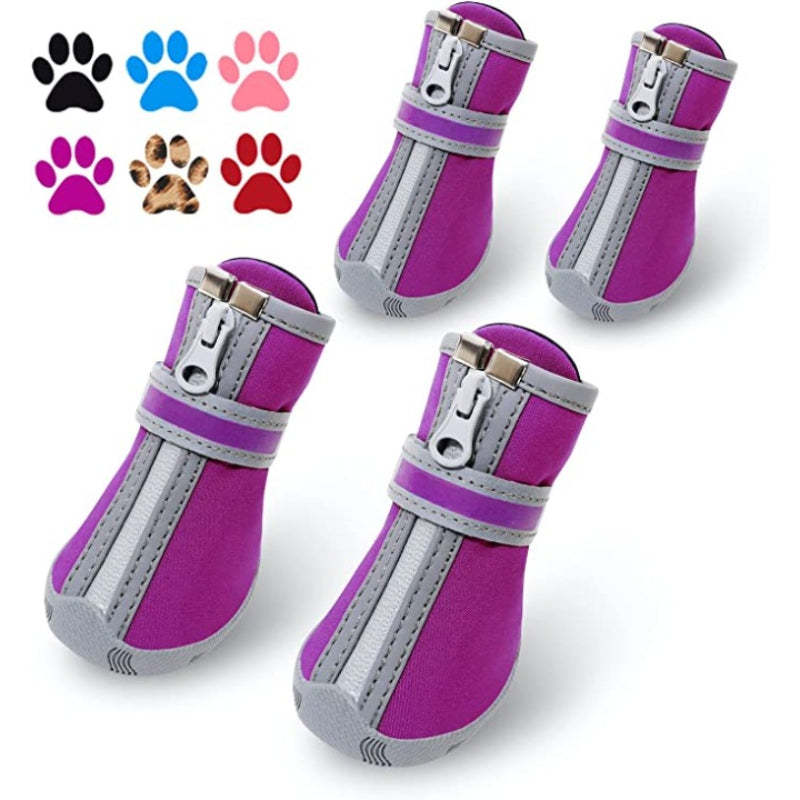 Dog Shoes, Puppy Dog Boots & Paw Protectors For Winter Snowy Day-Paw Print Pad