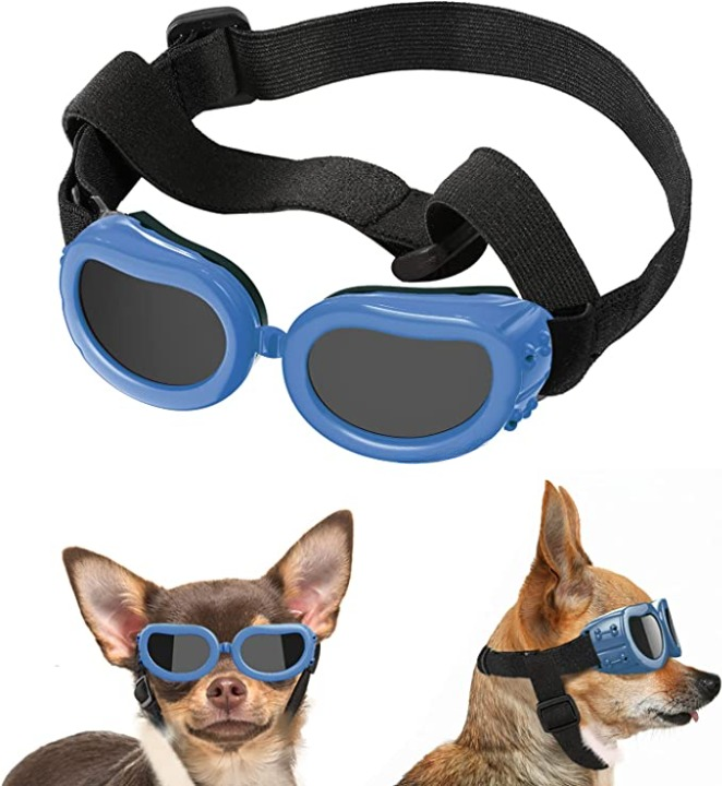 Dog Sunglasses For Small Breed UV Protected Goggles-Paw Print Pad