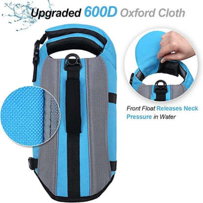 Dog Life Jackets With Extra Padding Pet Safety Vest For Dogs Lifesaver Preserver, Yellow, X-small-Paw Print Pad