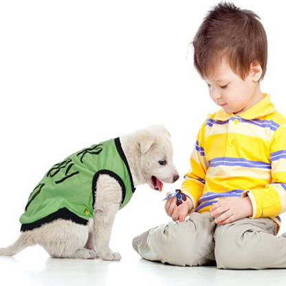 8 Pieces Dog Shirts Printed Clothes With Funny Letters Stylish Outfit