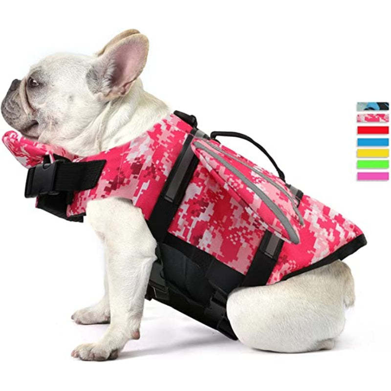 French Bulldog Life Jacket, Wings Design Pet Life Vest, Dog-Paw Print Pad