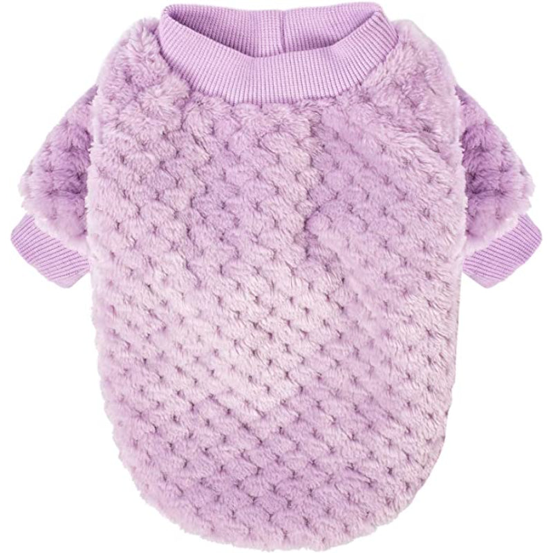 Dog Sweaters for Small Dogs, 3pc Warm Fur Soft Pet Clothes For Puppy-Paw Print Pad