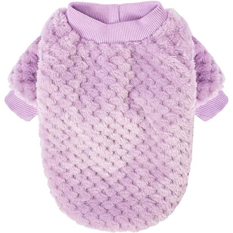 Dog Sweaters for Small Dogs, 3pc Warm Fur Soft Pet Clothes For Puppy-Paw Print Pad