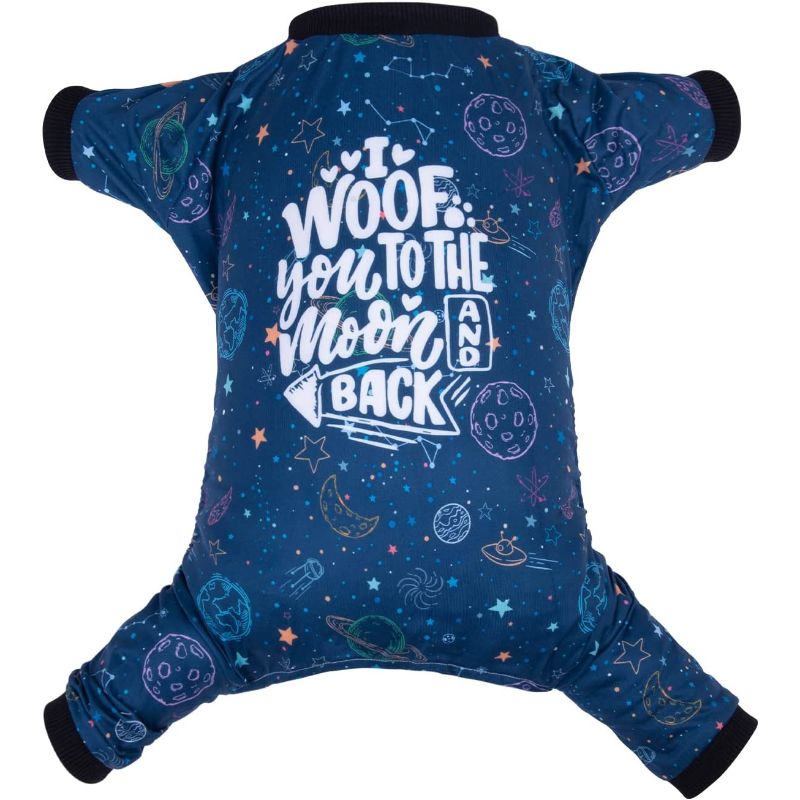 Holiday Dog Pajamas Clothes-Paw Print Pad