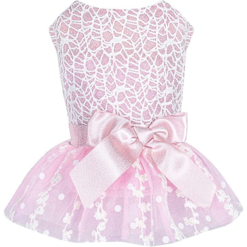 Summer Puppy Clothes For Small Dogs Girl Sequins Skirt-Paw Print Pad