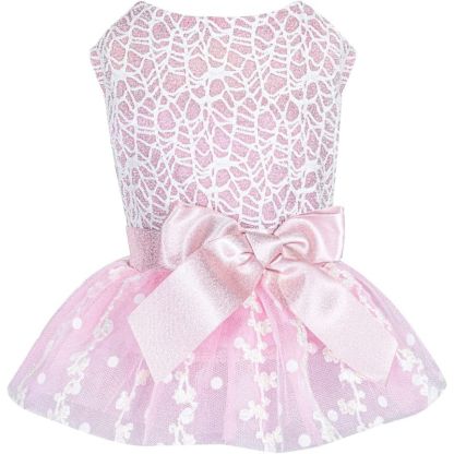 Summer Puppy Clothes For Small Dogs Girl Sequins Skirt-Paw Print Pad