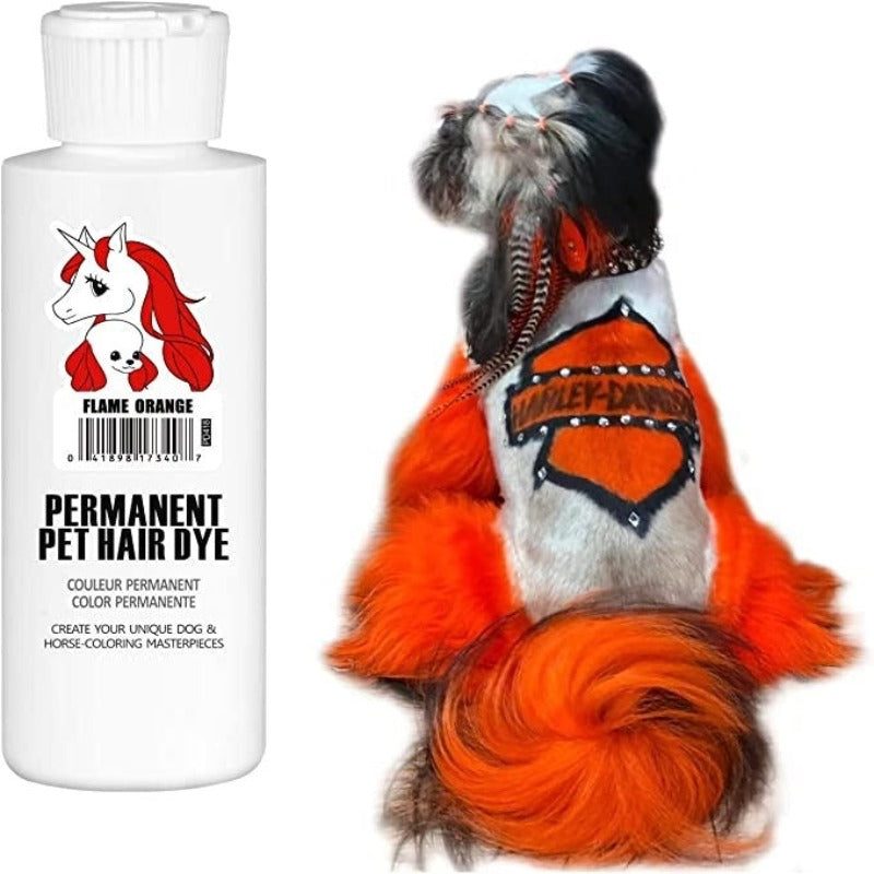 Permanent Dog Hair Dye, Pet Safe Dye Lasts Over 20 Washes-Paw Print Pad
