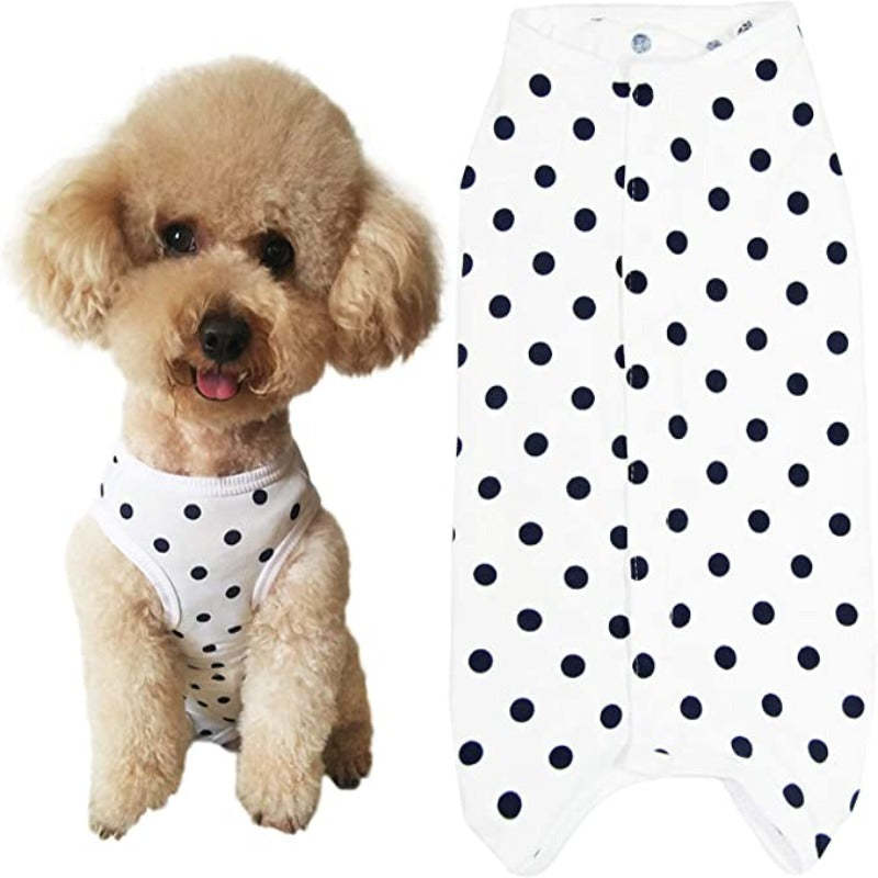 Dog’s Recovery Suit, Wound Protective Clothes For Little Animals-Paw Print Pad