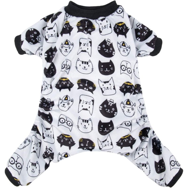 Dog Pajamas Clothes-Paw Print Pad