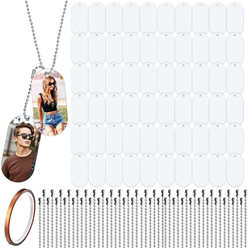 Pendants Double Sided Blank Stamping Metal Tags-Paw Print Pad