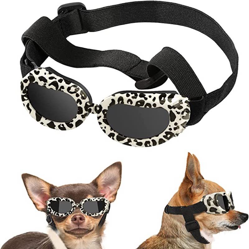 Dog Sunglasses For Small Breed UV Protected Goggles-Paw Print Pad