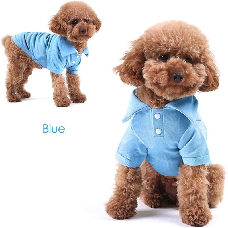 4 Pieces Dog T-Shirt, Breathable Pet Shirts, Puppy Sweatshirt Dog Clothes Outfit Apparel Coats-Paw Print Pad