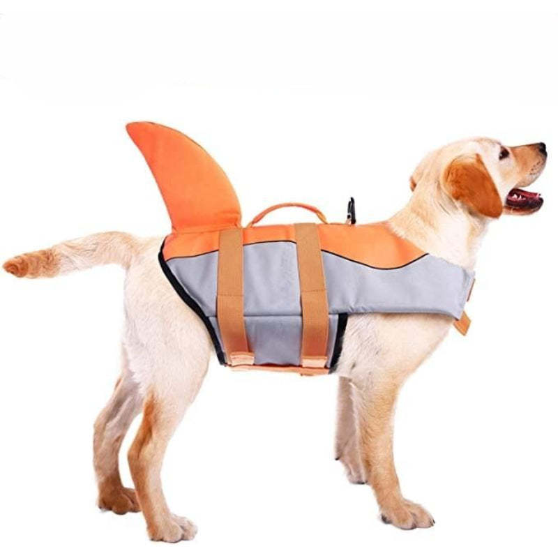 Dog Life Jacket Swimsuit For Pool Floatation Vest For Dogs-Paw Print Pad
