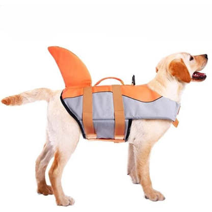 Dog Life Jacket Swimsuit For Pool Floatation Vest For Dogs-Paw Print Pad