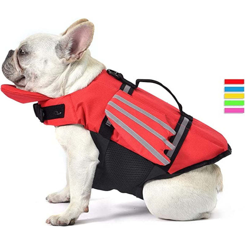 French Bulldog Life Jacket, Wings Design Pet Life Vest, Dog-Paw Print Pad
