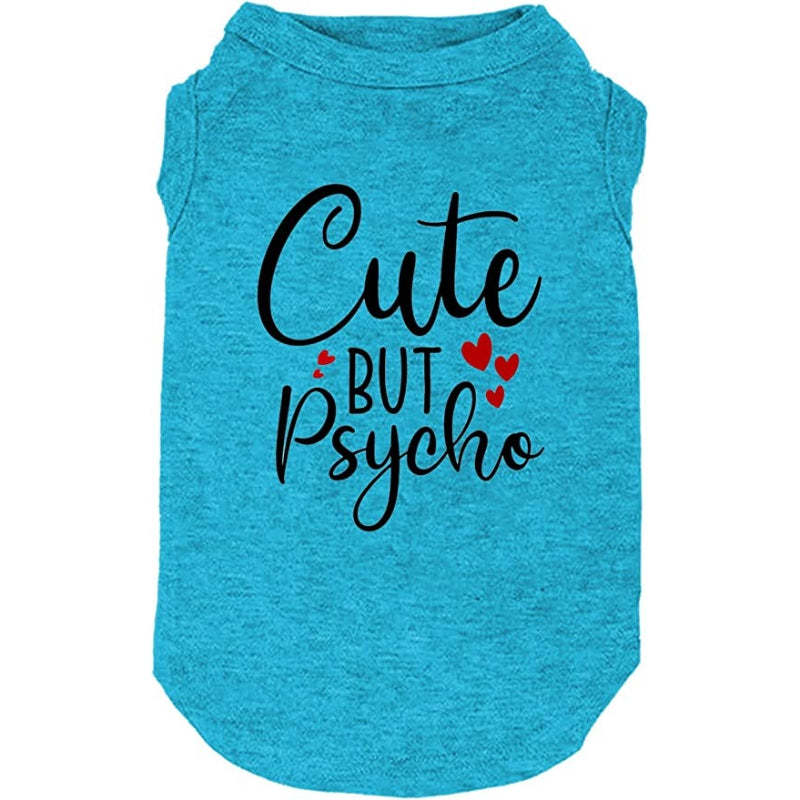 Dog Clothes Funny Slogan Print T Shirt Vest Soft and Light-Weight for Small Medium Large Dogs Sleeveless Shirts-Paw Print Pad