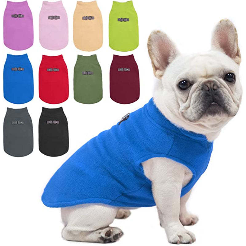 Dog Fleece Vest Sweater Winter Jacket For Dogs-Paw Print Pad