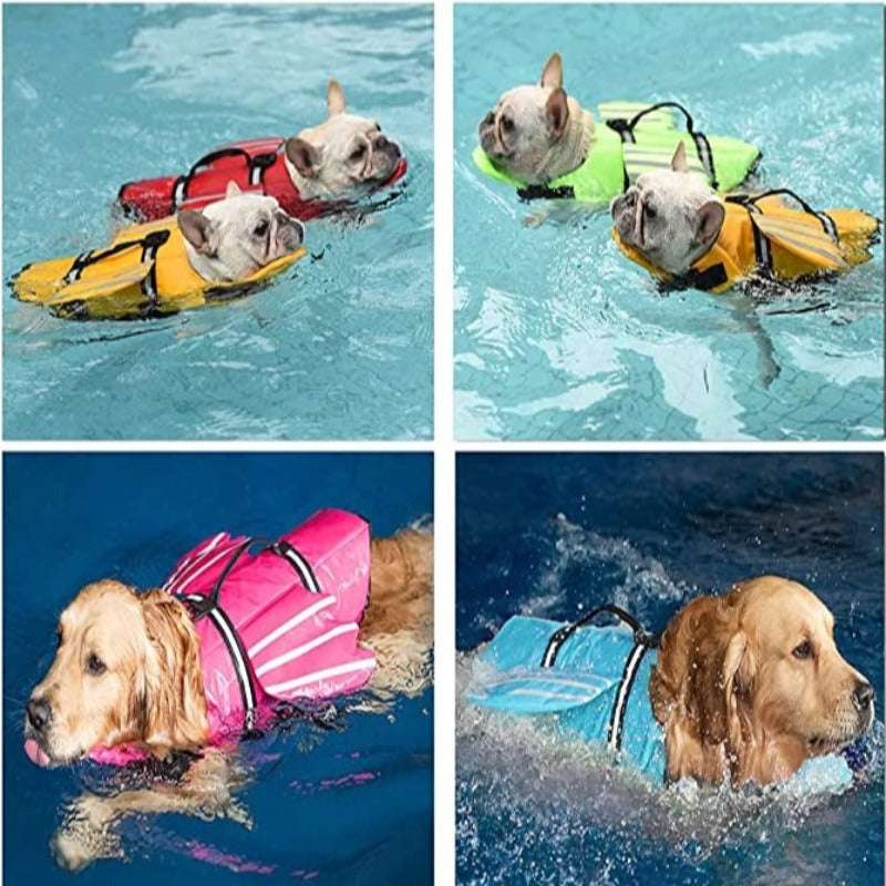 French Bulldog Life Jacket, Wings Design Pet Life Vest, Dog-Paw Print Pad
