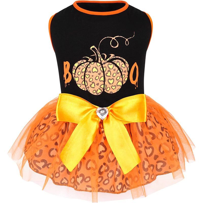 Day Dog Dress Lucky Shamrock Dog Tulle Skirt With Bowtie Holiday Dog Dresses For Small Dogs-Paw Print Pad