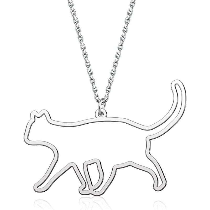 Silver Plated Necklace For Dog Grooming-Paw Print Pad