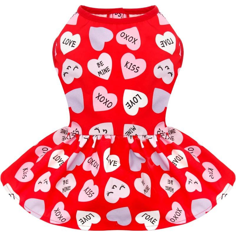 Day Dog Dress Lucky Shamrock Dog Tulle Skirt With Bowtie Holiday Dog Dresses For Small Dogs-Paw Print Pad