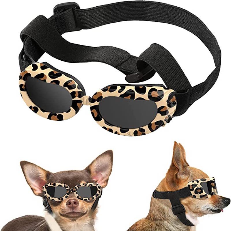 Dog Sunglasses For Small Breed UV Protected Goggles-Paw Print Pad
