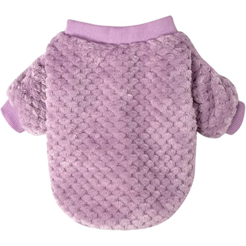 Warm Fur Soft Pet Clothes for Puppy Dog Shirt Vest Coat-Paw Print Pad