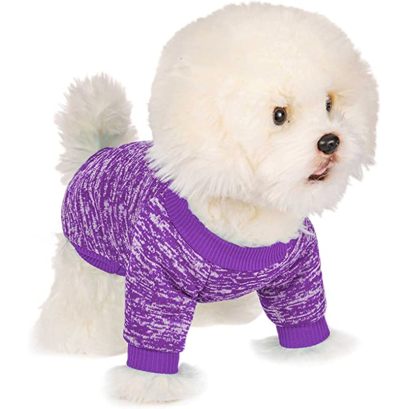 Dog Sweaters For Small Dogs, Dog Shirt Vest Coat For Winter Christmas-Paw Print Pad
