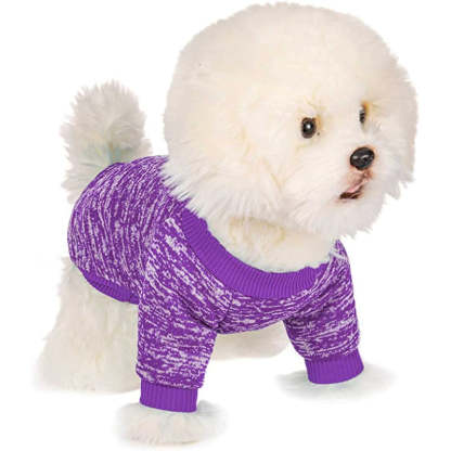 Dog Sweaters For Small Dogs, Dog Shirt Vest Coat For Winter Christmas-Paw Print Pad