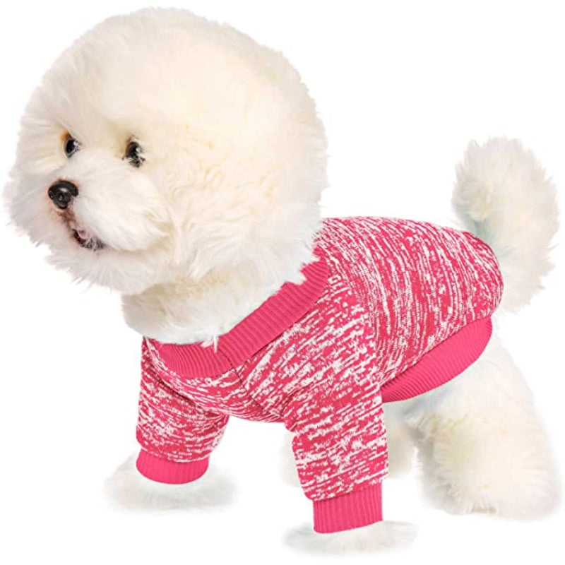 Dog Sweaters For Small Dogs, Dog Shirt Vest Coat For Winter Christmas-Paw Print Pad