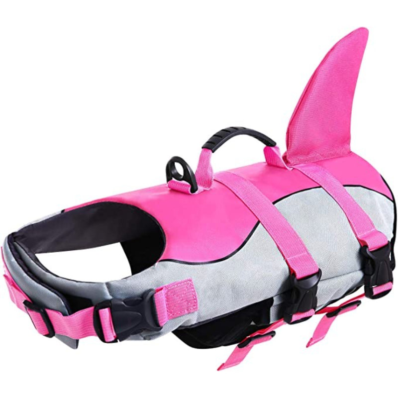 Dog Life Jacket Swimsuit For Pool Floatation Vest For Dogs-Paw Print Pad