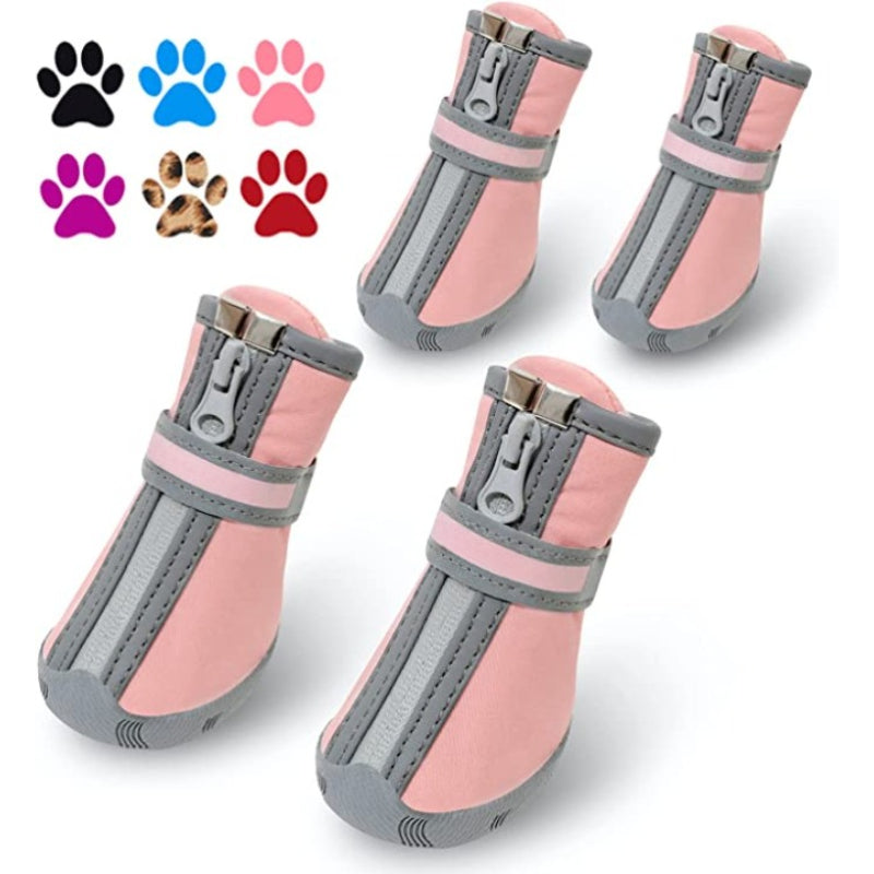 Dog Shoes, Puppy Dog Boots & Paw Protectors For Winter Snowy Day-Paw Print Pad